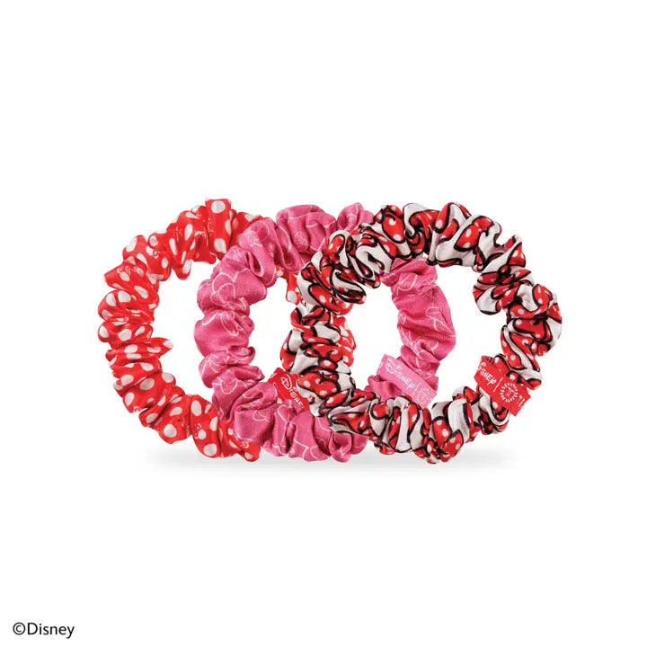 DISNEY MINNIE MOUSE SILK SCRUNCHIES - SMALL