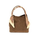 GIANNA SUEDE BAG - CHOCOLATE