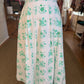 MAXI FLORAL SKIRT - MINT