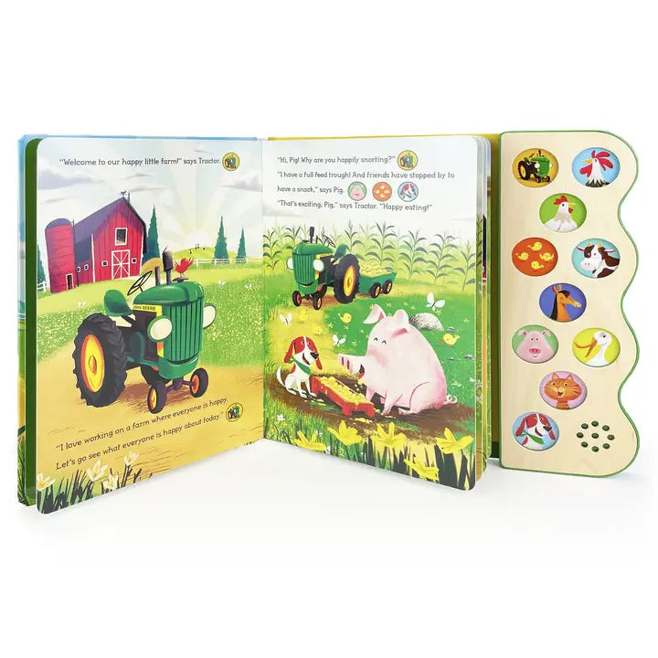 JOHN DEERE KIDS HAPPY LITTLE FARM 10-BUTTON FARM SOUND BOOK