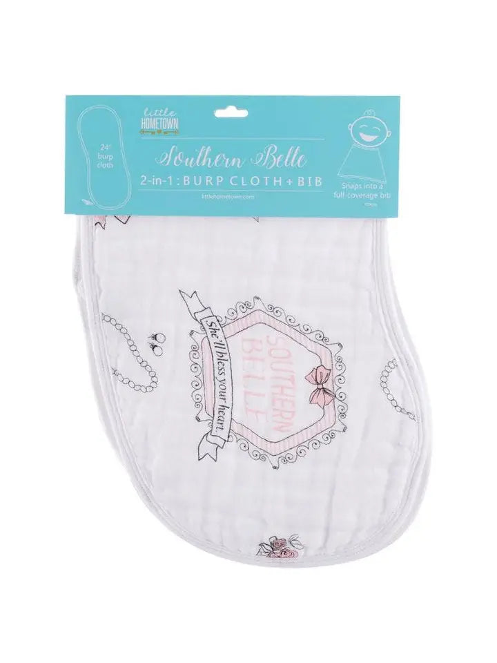 BURP CLOTH/BIB SET - ASSORTED STYLES