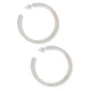 PHOEBE HOOP EARRINGS - SILVER