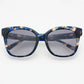 AMBER ACETATE WOMENS CAT EYE SUNGLASSES - BLUE