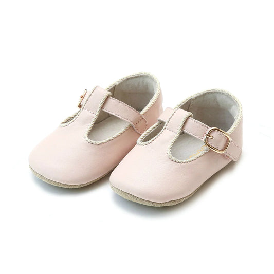 EVIE T-STRAP MARYJANE CRIB SHOE - PINK