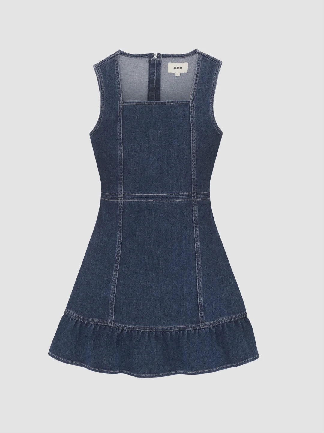 BETY SQUARE NECK DRESS - NIGHTLIGHT