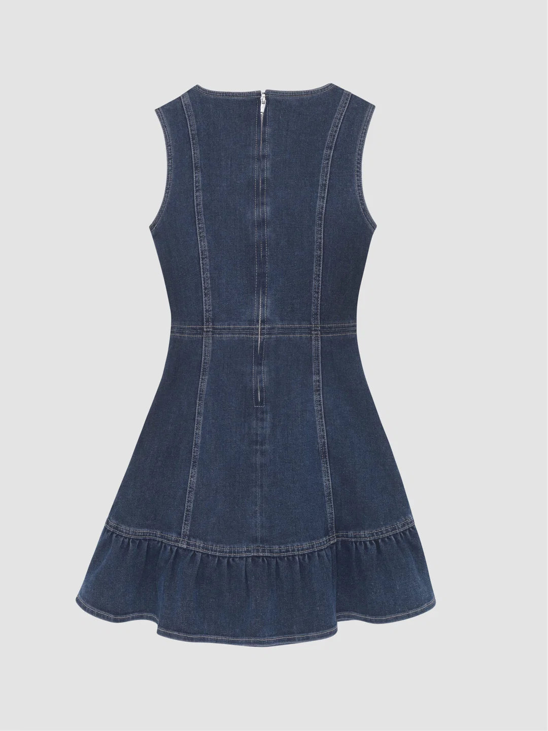 BETY SQUARE NECK DRESS - NIGHTLIGHT