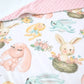 BABY & TODDLER MINKY BLANKET - BUNNIES
