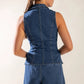 DENIM VEST - INDIGO DENIM