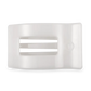 FLAT RECTANGLE HAIR CLIP - LARGE COCONUT WHITE