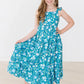 FLORAL BREEZE RUFFLE MAXI DRESS