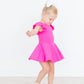 HOT PINK S/S TWIRL LEOTARD