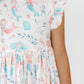 MERMAID FRIENDS FLUTTER SLEEVE TWIRL DRESS