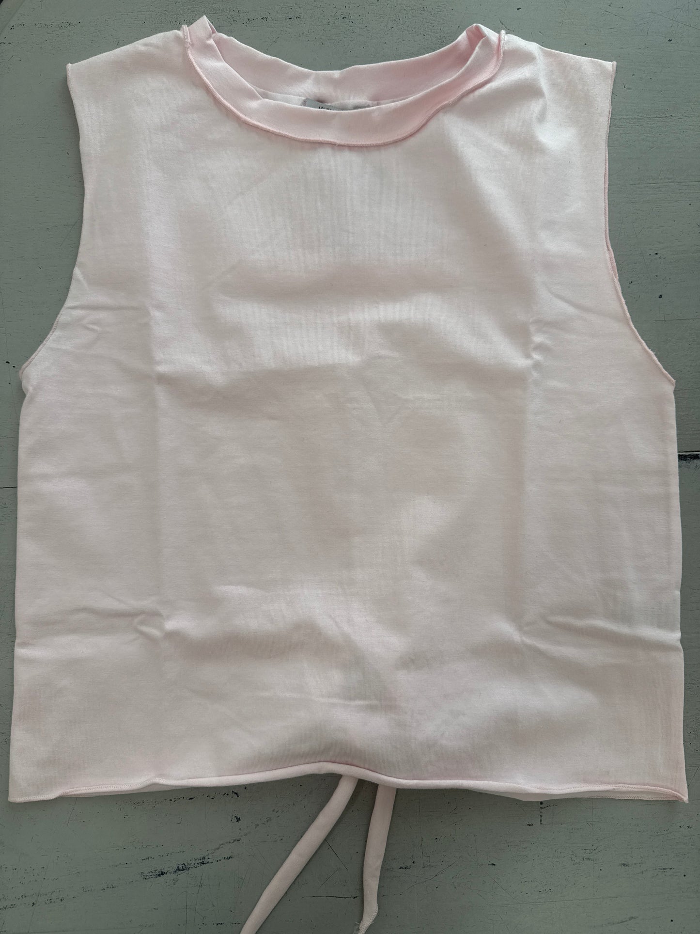 BACK TIE TOP - PINK BLUSH