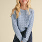 GIRLS WAVY KNITWEAR PULLOVER