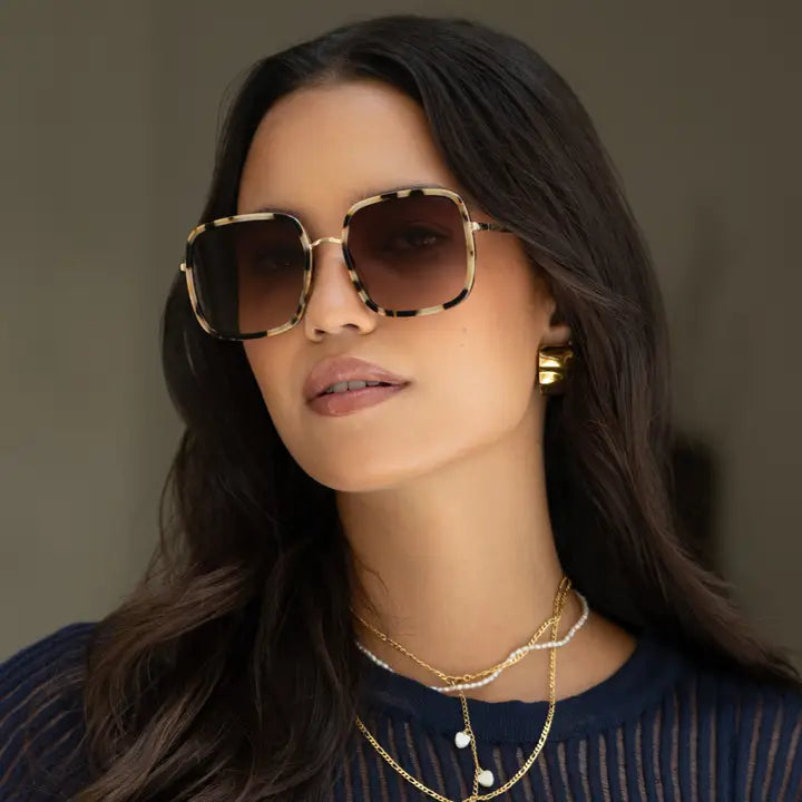 COSMO ACETATE SQUARE SUNGLASSES -