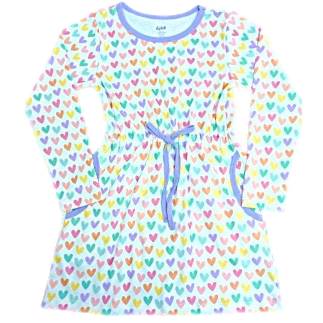 CAMILLE DRESS - RAINBOW HEART