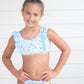 LOREN TWO PIECE SWIM - BLUE GREEN FLORAL