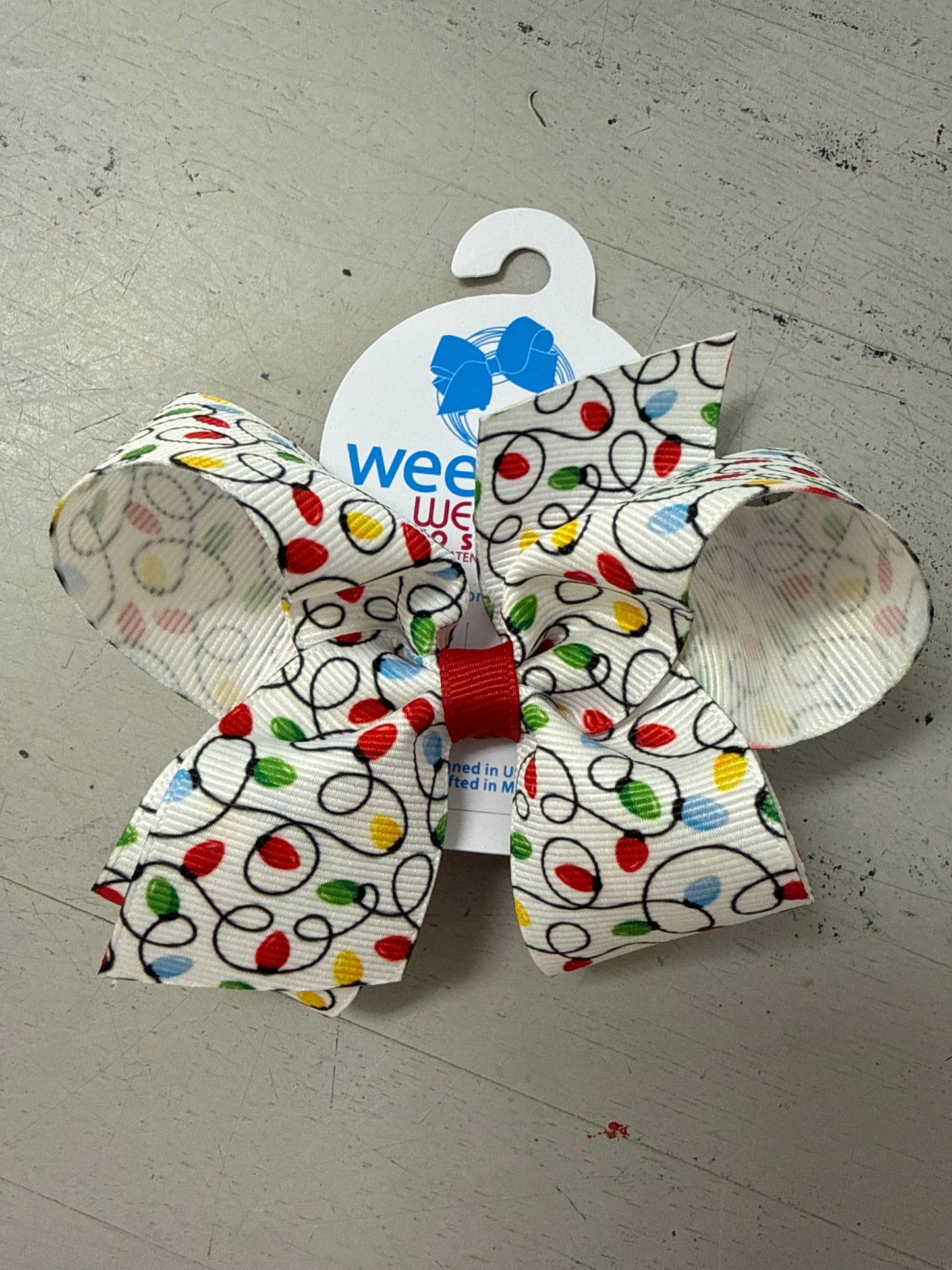 CHRISTMAS LIGHTS MEDIUM BOW