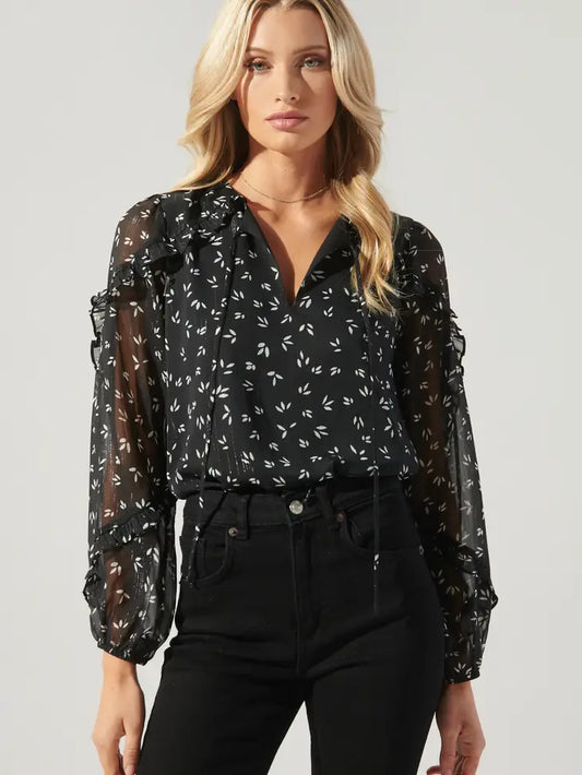 AMMABELLA RUFFLE BLOUSE