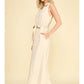 LINEN SLEEVELESS MAXI DRESS - OATMEAL