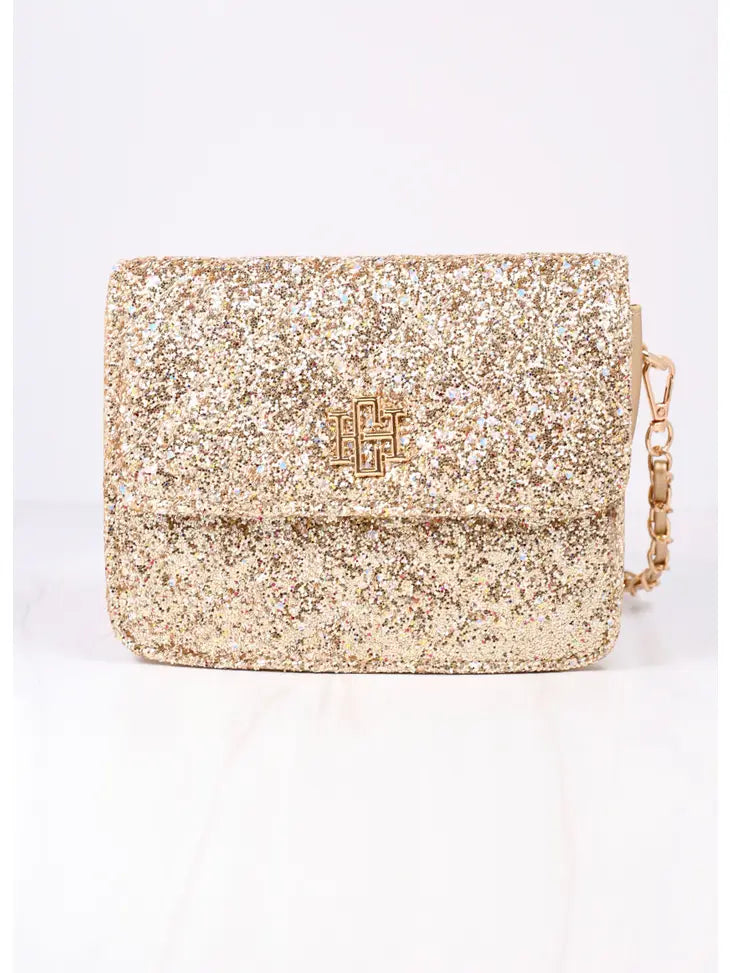 EVELYN CROSSBODY GLITTER - GOLD