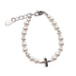 KIDS STERLING SILVER CROSS BRACELET