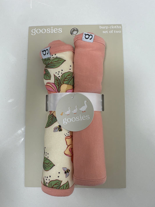 BURP CLOTH SET OF 2 MAGNOLIA/TAN WAVY PLAID