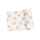 VINTAGE ROSEBUDS SWADDLE BLANKET