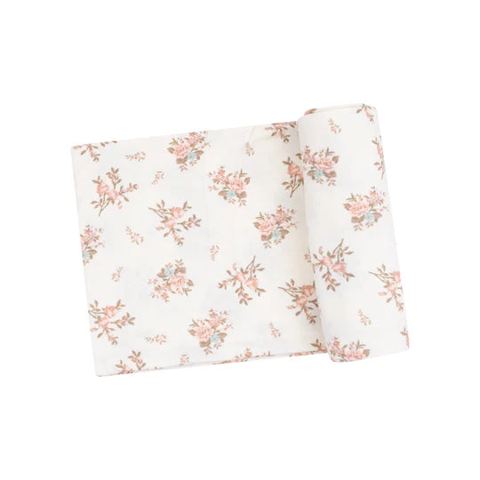VINTAGE ROSEBUDS SWADDLE BLANKET