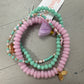 KIDS SET OF THREE BREADED STRETCH BRACELET - ASSORTED