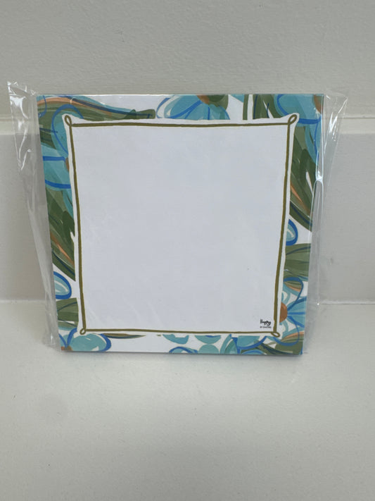 BLUE FLORAL CHUNKY NOTEPAD