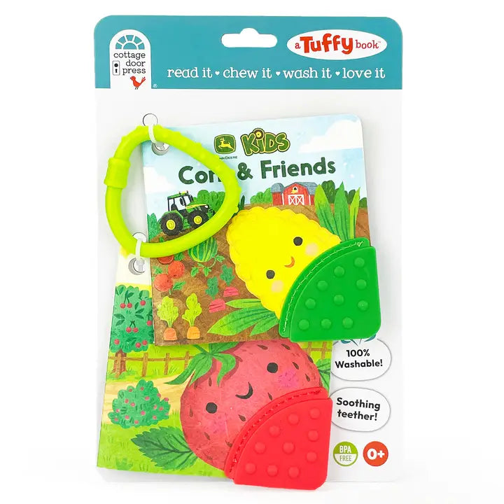 JOHN DEERE CORN & FRIENDS/BERRY NICE! TUFFY BOOK (TEETHER)