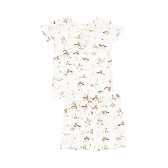 LOUNGEWEAR SHORT SET - DUCKLING FAMILIES