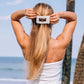 FLAT RECTANGLE HAIR CLIP - LARGE COCONUT WHITE