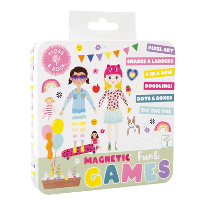 MAGNETIC FUN & GAMES TIN - ASSORTED