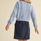 GIRLS WAVY KNITWEAR PULLOVER