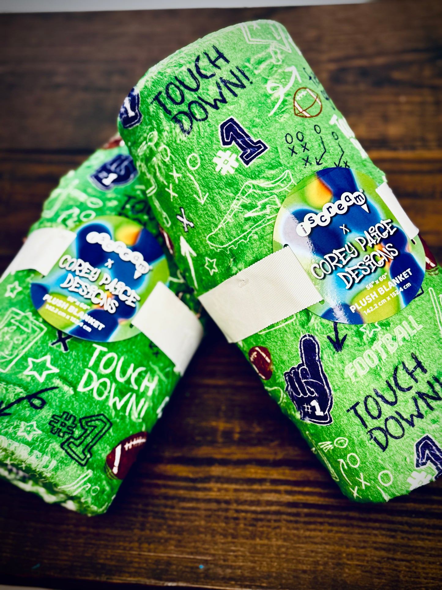 COREY PAIGE END ZONE PLUSH BLANKET