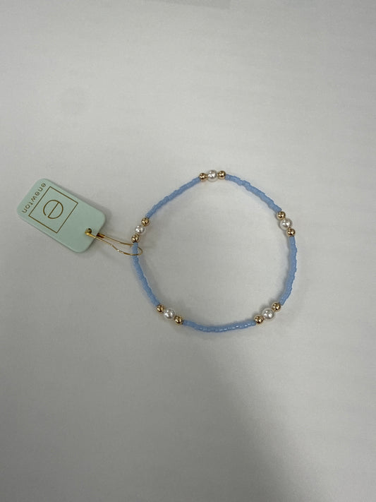 GAMEDAY HOPE PURPOSE PEARL BRACELET - LIGHT BLUE