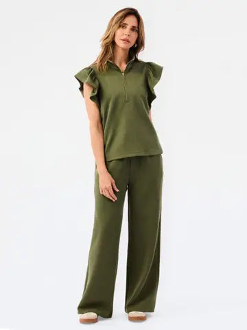 PAIGE PANT SET - OLIVE