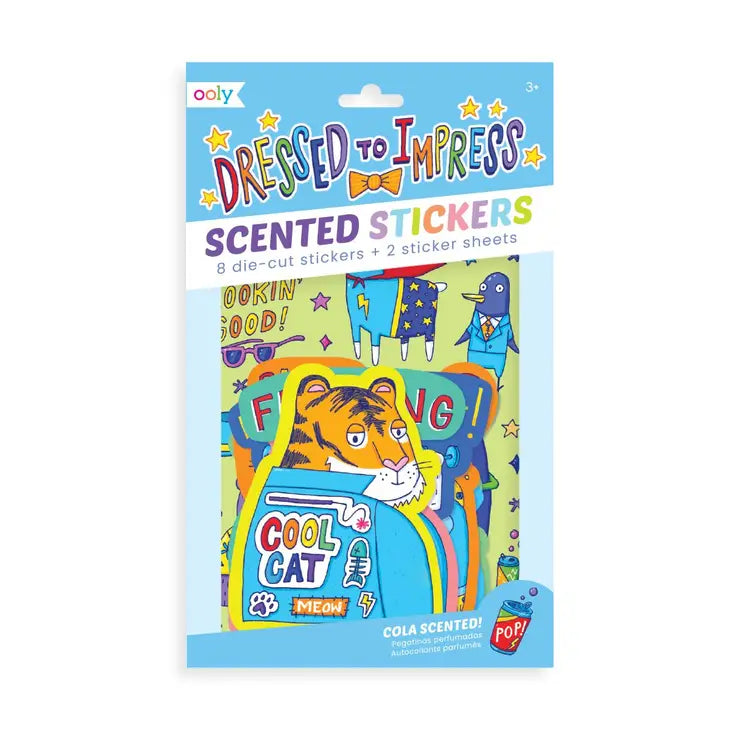 SCENTED SCRATCH STICKERS: DRESSED TO IMPRESS