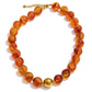 AMBER RESIN BEAD STAEMENT NECKLACE