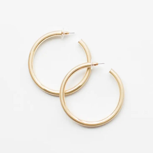 ESTONIA GOLD HOOP EARRINGS