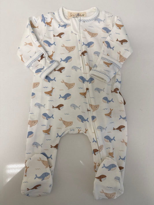 WHALE TALES FOOTIE - IVORY
