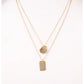 WOODINVILLE LAYERED NECKLACE W/ GOLD ACCENTS
