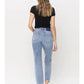 HIGH RISE RIGID STRAIGHT JEANS