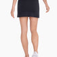 VENICE CROSSOVER WAIST ACTIVE SKORT - BLACK