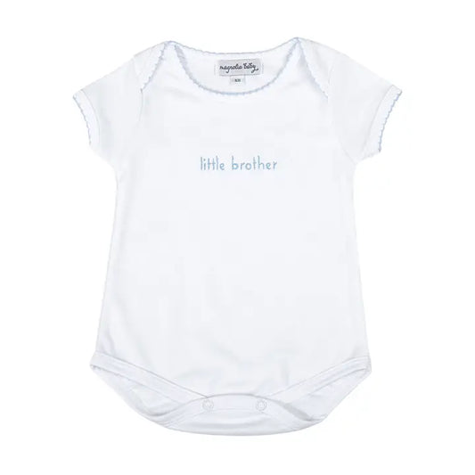 LITTLE BROTHER EMBROIDERED BODYSUIT