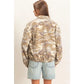 CAMOUFLAGE ZIP-UP JACKET - STONE