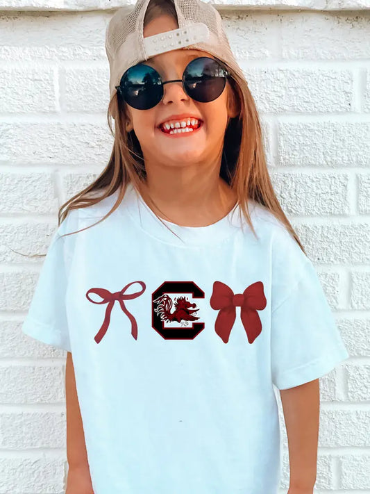 SOUTH CAROLINA GAMECOCK BOWS YOUTH GRAPHIC TEE
