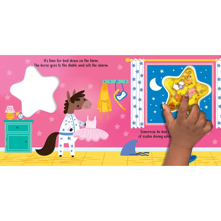 BEDTIME STARRY- TOUCH & FEEL WITH FIDGET CONFETTI GEL POUCH